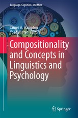 Front cover of Compositionality and concepts in linguistics and psychology by James A. Hampton