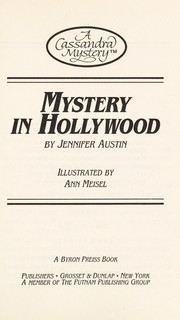 Front cover of Mystery in Hollywood by Jennifer Austin