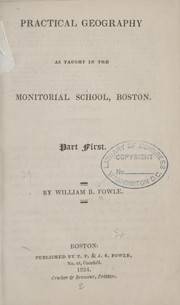 Cover of Practical geography, as taught in the Monitorial school, Boston by William Bentley Fowle