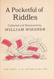 Front cover of Pocketful of Riddles by William Wiesner