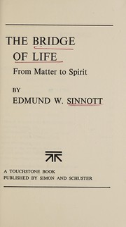Cover of BRIDGE OF LIFE   P (Credo Perspectives) by Edmund w sinnott