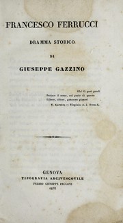 Front cover of Francesco Ferrucci by Giuseppe Gazzino