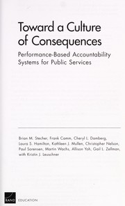 Front cover of Toward a culture of consequences by Brian M. Stecher