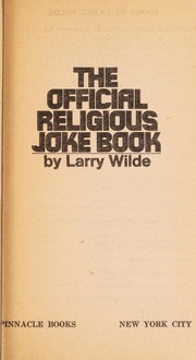 Cover of Official Religious-Not So Religious Joke Book by Larry Wilde