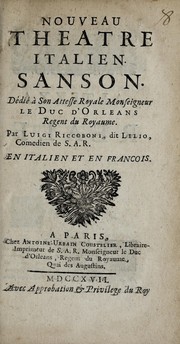 Cover of Sanson by Luigi Riccoboni