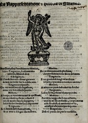 Front cover of La rappresentatione [et] historia di Susanna by Unknown