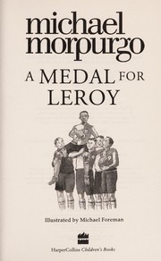 Front cover of A medal for Leroy by Michael Morpurgo