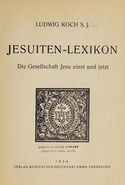 Cover of Jesuiten-Lexikon by Koch, Ludwig