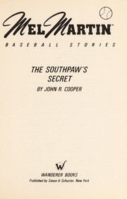 Front cover of The southpaw's secret by Cooper, John R.
