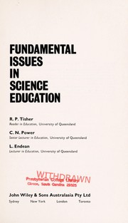 Front cover of Fundamental issues in science education by R. P. Tisher