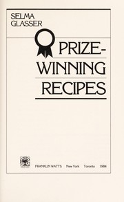 Front cover of Prize-winning recipes by Selma Glasser