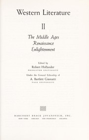Front cover of Western Literature the Middle Ages, Renaissance Enlightenment by A. Bartlett Giamatti