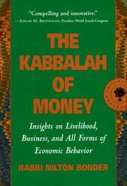 Cover of The Kabbalah of money by Nilton Bonder
