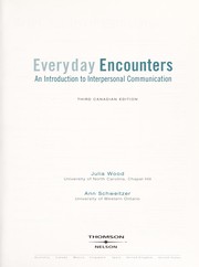 Cover of Everyday encounters by Julia T. Wood