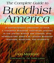 Cover of The complete guide to Buddhist America by Don Morreale