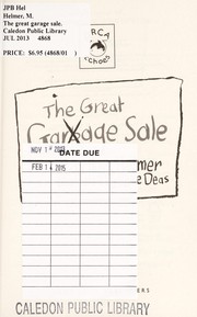 Front cover of The great garage sale by Marilyn Helmer