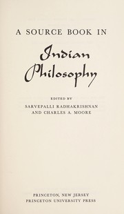 Front cover of A source book in Indian philosophy by Sarvepalli Radhakrishnan