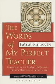 Front cover of The words of my perfect teacher by Unknown