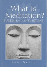 Front cover of What is meditation? by Rob Nairn