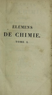 Cover of ÃlÃ©mens de chimie appliquÃ©e Ã  la mÃ©decine et aux arts by Matthieu Joseph Bonaventure Orfila