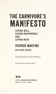 Cover of The carnivore's man!festo by Patrick Martins