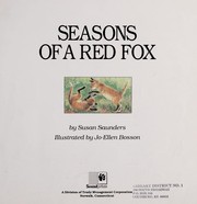 Front cover of Seasons of a red fox by Susan Saunders