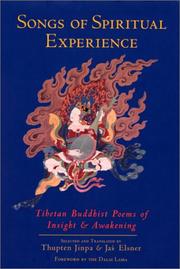 Front cover of Songs of spiritual experience by Thupten Jinpa