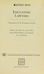 Cover of Educating lawyers by William M. Sullivan
