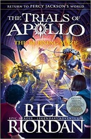 Front cover of The Burning Maze by Rick Riordan