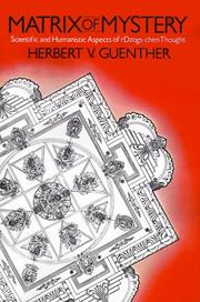 Front cover of Matrix of mystery by Herbert V. Guenther