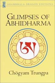 Cover of Glimpses of abhidharma by Chögyam Trungpa