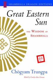Cover of Great Eastern Sun by Chögyam Trungpa