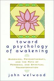 Front cover of Toward a Psychology of Awakening by John Welwood