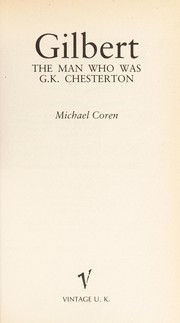 Cover of Gilbert by Michael Coren
