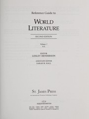 Front cover of Reference guide to world literature by Sarah M. Hall