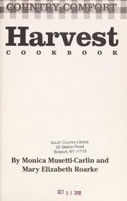 Front cover of Country comfort by Monica Musetti-Carlin