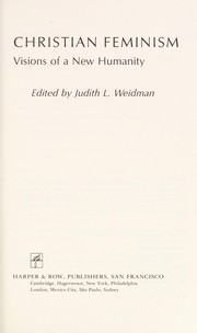 Front cover of Christian Feminism by Judith L. Weidman