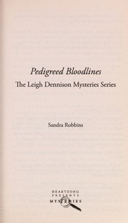 Cover of Pedigreed bloodlines by Sandra Robbins