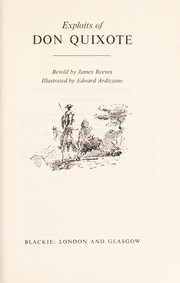 Front cover of Exploits of Don Quixote by James Reeves