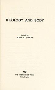 Front cover of Theology and body by Conference on Theology and Body Emory University 1973.