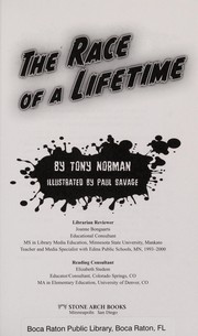 Front cover of The Race of a Lifetime by Tony Norman
