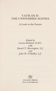 Front cover of Vatican II, the unfinished agenda by Lucien Richard