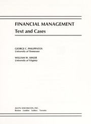 Cover of Financial management by GeorgeC Philippatos