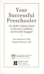 Cover of Your successful preschooler by Ann E. Densmore