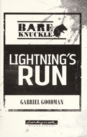 Cover of Lightning's run by Gabriel Goodman