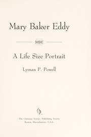 Cover of Mary Baker Eddy by Lyman P. Powell