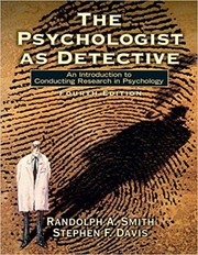 Front cover of The Psychologist as Detective by Randolph A. Smith