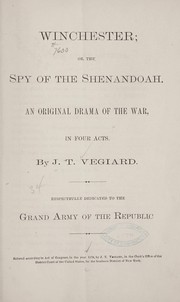 Front cover of Winchester, or, The spy of the Shenandoah by J. T. Vegiard
