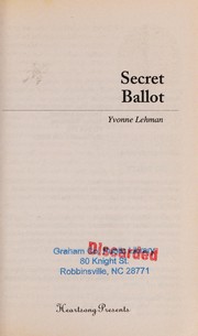 Cover of Secret ballot by Yvonne Lehman