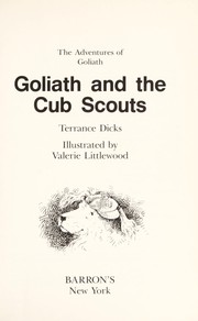 Front cover of Goliath and the cub scouts by Terrance Dicks